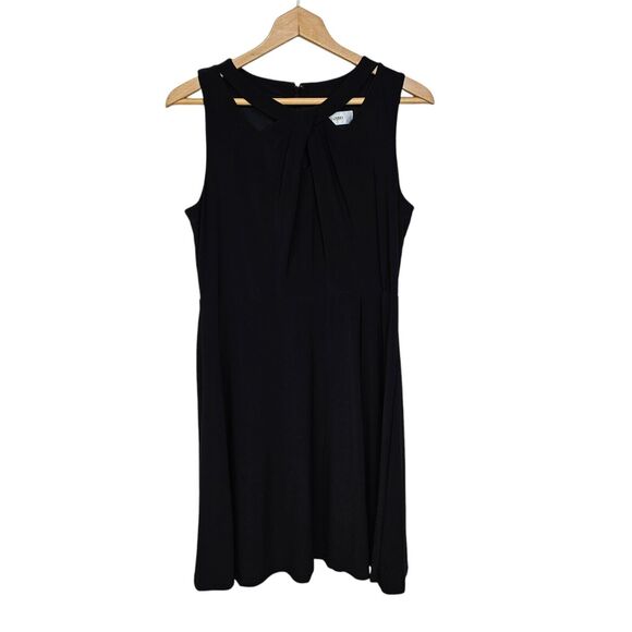 Jones Studio Women Sleeveless Midi Sheath Dress Size 10 Black Career Office - Picture 1 of 9